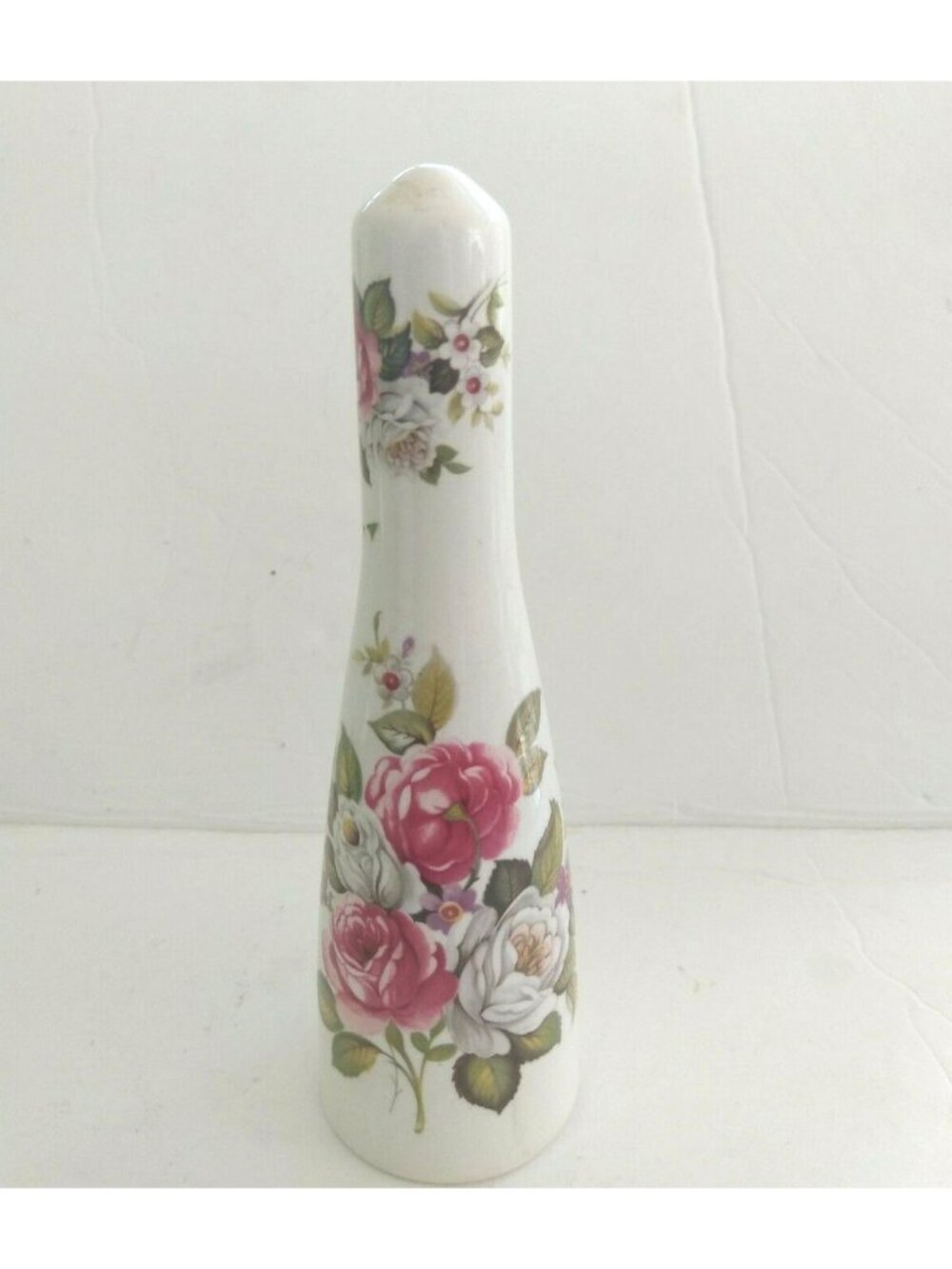 Old Foley James Kent England Vintage Porcelain Shaker "Harmony Rose" 6" Tall